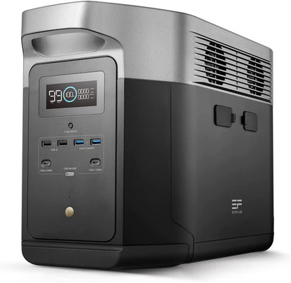 DELTA Max (1600) Portable Power Station, 1612Wh Expandable Capacity with 6 X 2000W (5000W Surge) AC Outlets, Solar Generator for Home Backup, Emergency, Outdoor Camping or RV Travel