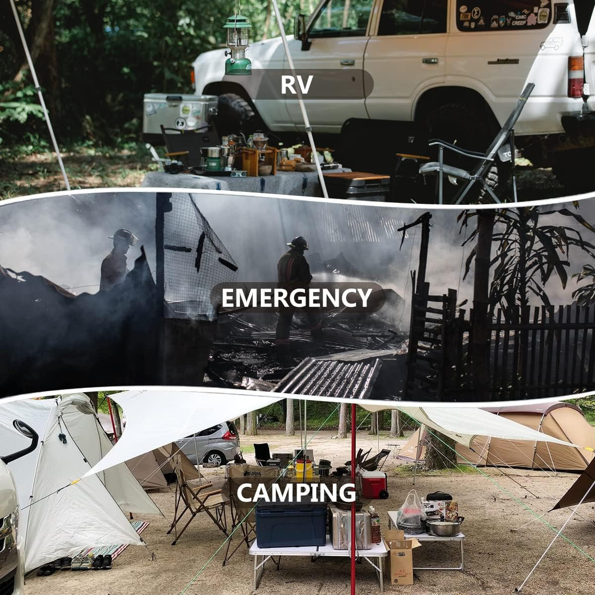 Solar Powered Generator 1200W with 200W Solar Panels, 992H Portable Power Station, 110V/1200W (3600W Peak) AC Outlets, Emergency UPS Portable Generators for Home Use, Overlanding
