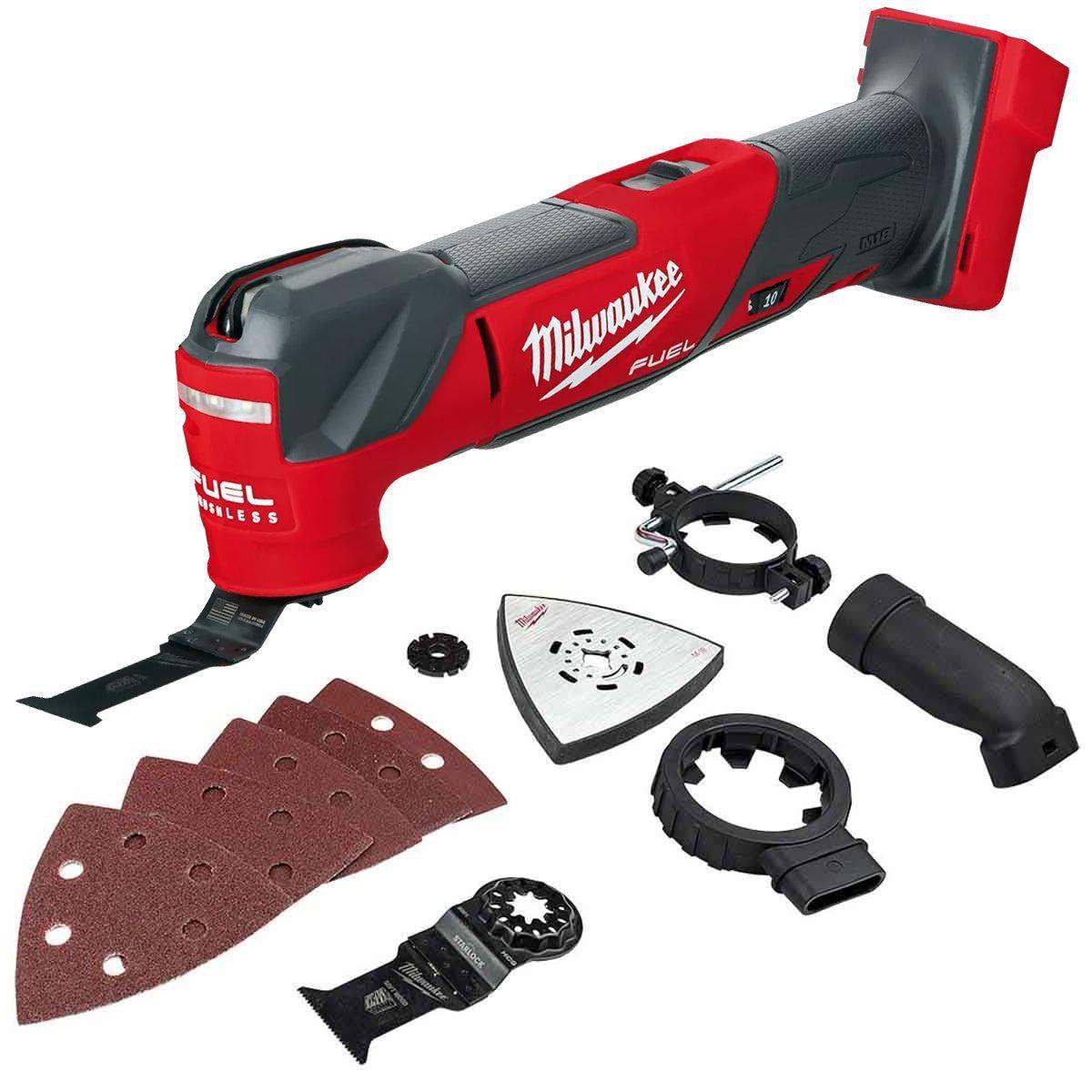 Milwaukee 18V 9 Piece Combo Kit with 3 x 5.0Ah Batteries & Charger & Accessory Set M18T4TKIT-4665
