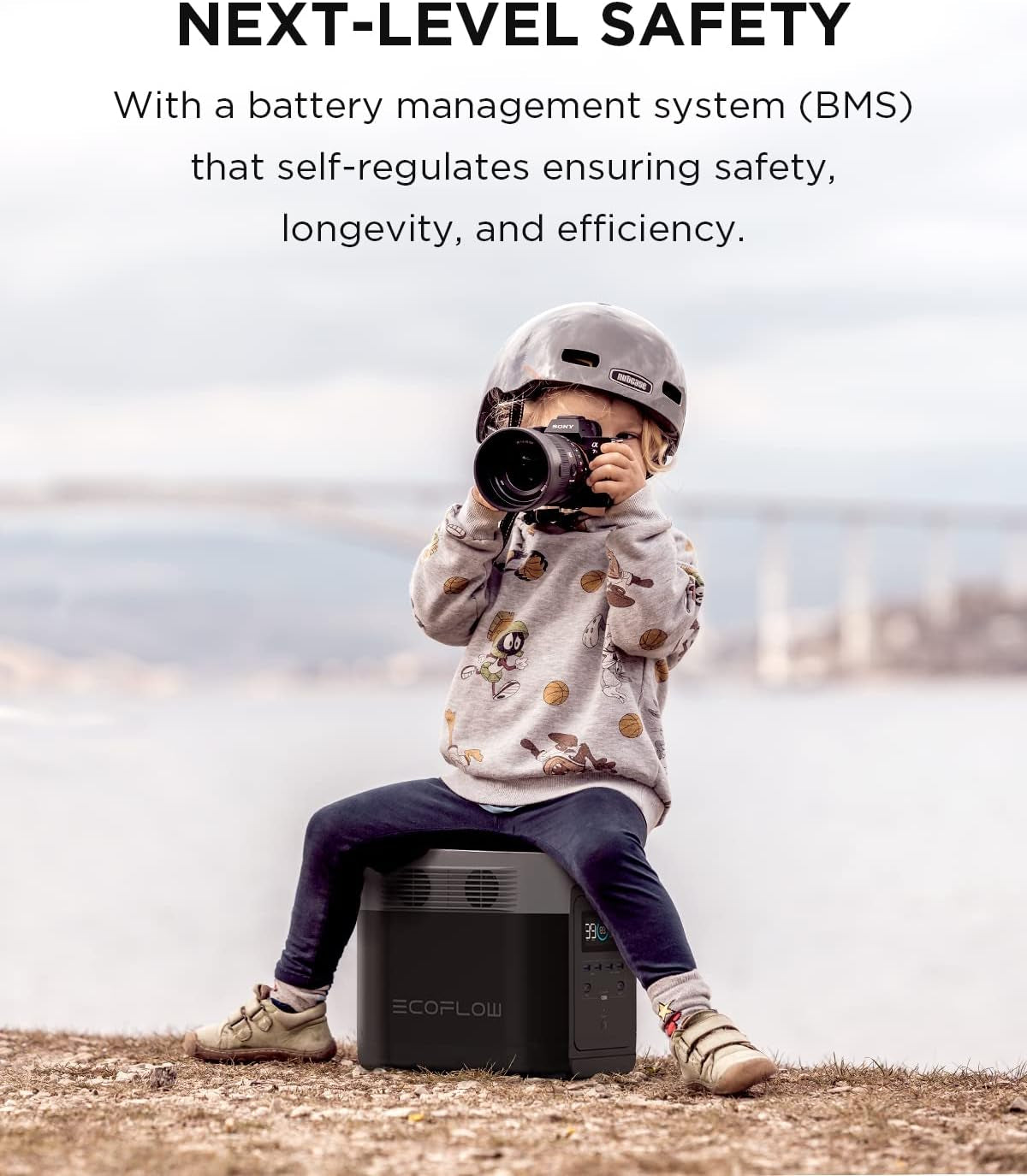Portable Power Station DELTA 1300, 1260Wh Solar Powered Generator with 6 X 1800W AC Outlets, Solar Generator(Solar Panel Optional) for Outdoor Camping