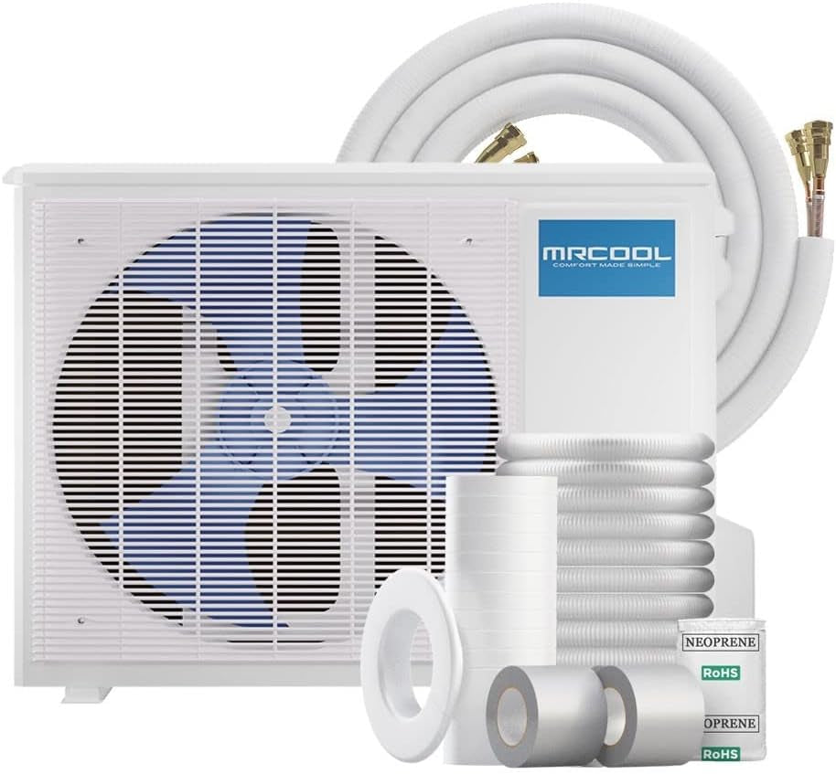 MRCOOL DIY 12K BTU 22 SEER Ductless Mini Split AC & Heat Pump 4Th Generation - Energy Star 115V with Line Set Cover & 1 YR Labor Warranty