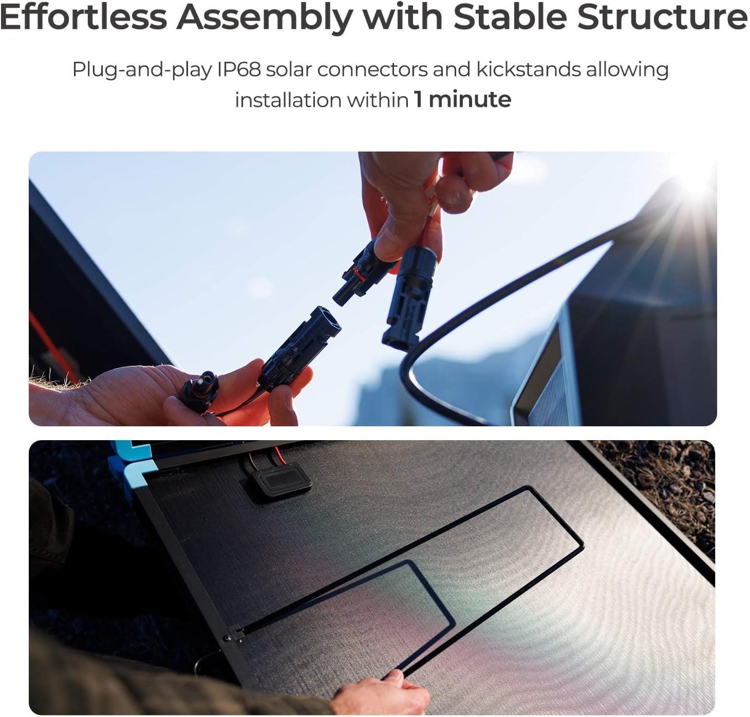 400W Lightweight Portable Solar Suitcase, Foldable Solar Panel Charger for Outdoor Activities, RV, Camping, Marine, Off-Grid, Fast Installation with Sturdy Kickstands