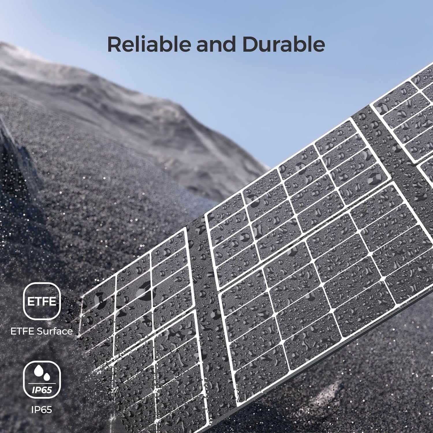 400W Portable Solar Panel Foldable Monocrystalline Solar Blanket, Huge Power Solar Panel, Sunpower Solar Cells 23.7% High Efficiency for Power Station Outdoor Camping RV Solar Generator