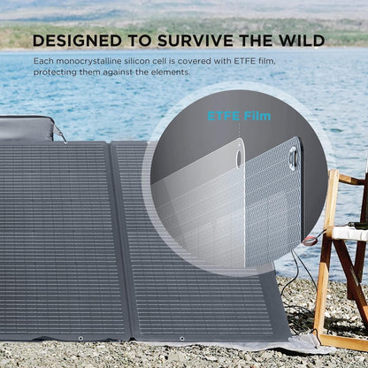 Solar Generator 120V/3.6Kwh DELTA Pro with 3X400W Portable Solar Panel, 23% High-Efficiency, 5 AC Outlets, 3600-4500W, Portable Power Station for Home Use Emergency Blackout Camping RV