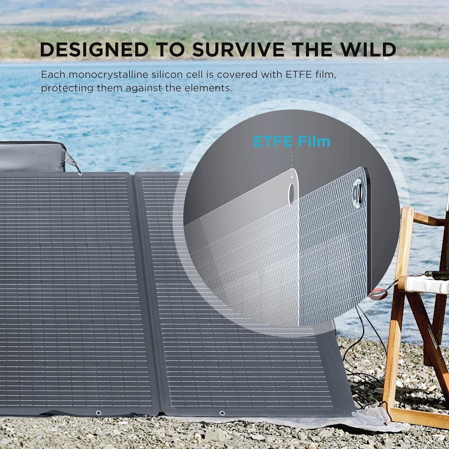 Solar Generator 120V/3.6Kwh DELTA Pro with 400W Portable Solar Panel, 23% High Efficiency, 5 AC Outlets, 3600W Portable Power Station for Home Backup Outdoors Camping RV Emergency