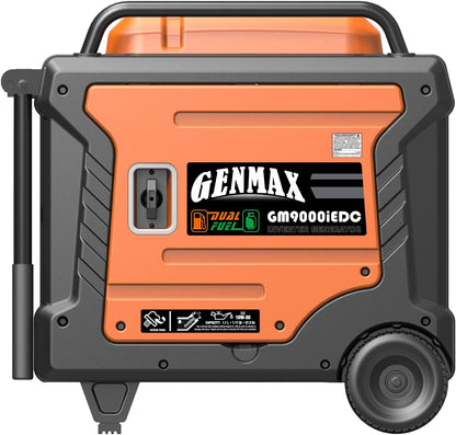 Portable Generator, 9000W Super Quietdual Fuel Portable Engine with Parallel Capability, Remote/Electric Start, Ideal for Home Backup Power.Epa &CARB Compliant (Gm9000Iedc)