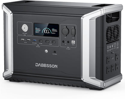 Portable Power Station DBS2300, 2330Wh EV Semi-Solid State Lifepo4 Home Battery Backup, Max 8330Wh, 5×2200W AC Outlets, Solar Generator for Camping, Home Backup, Emergency, RV